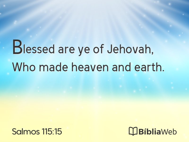 Salmos 115:15 em imagem para compartilhar
