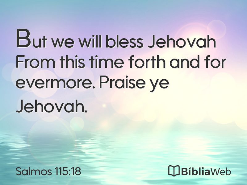 Salmos 115:18 em imagem para compartilhar