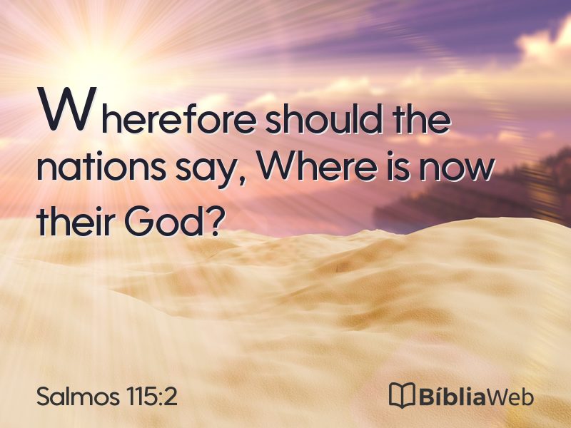 Salmos 115:2 em imagem para compartilhar