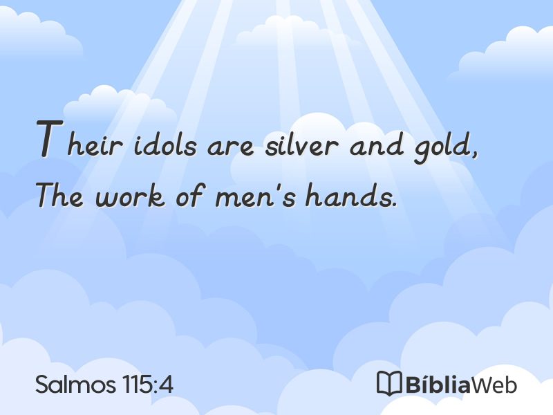 Salmos 115:4 em imagem para compartilhar