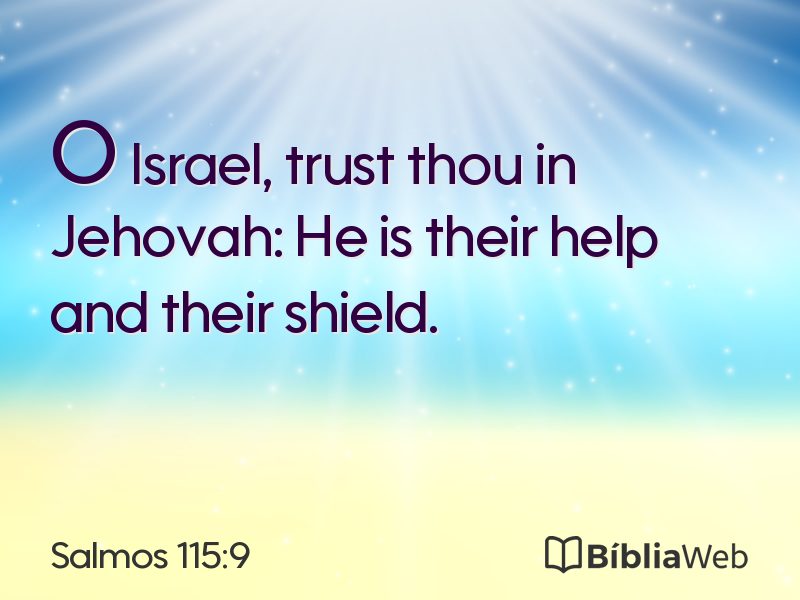 Salmos 115:9 em imagem para compartilhar