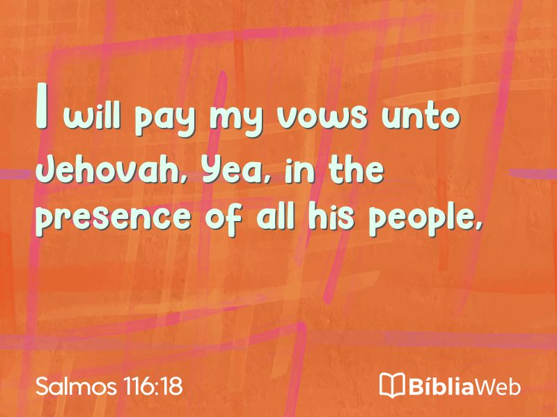Salmos 116:18 em imagem para compartilhar