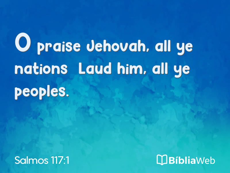 Salmos 117:1 em imagem para compartilhar