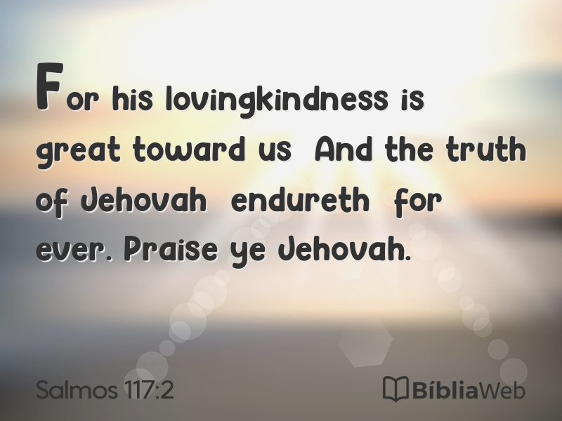 Salmos 117:2 em imagem para compartilhar