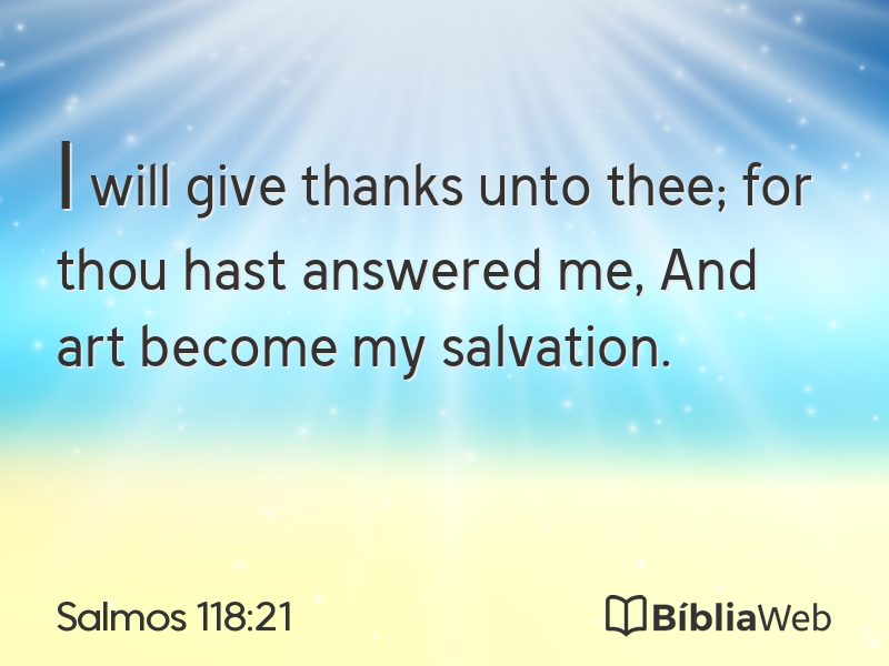 Salmos 118:21 em imagem para compartilhar