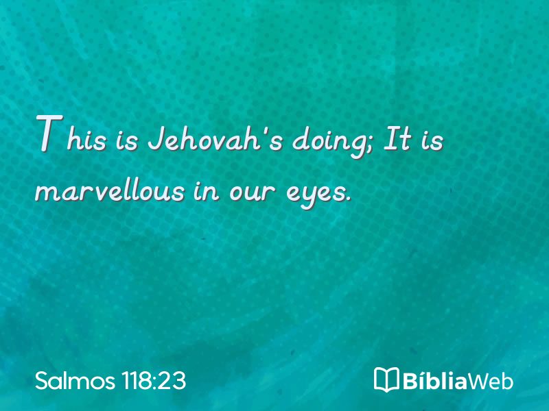 Salmos 118:23 em imagem para compartilhar