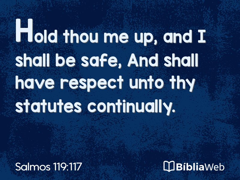 Salmos 119:117 em imagem para compartilhar