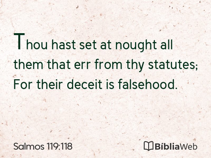 Salmos 119:118 em imagem para compartilhar