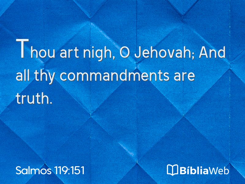 Salmos 119:151 em imagem para compartilhar