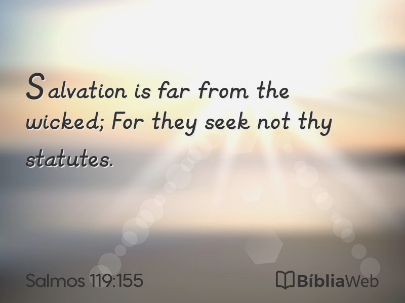 Salmos 119:155 em imagem para compartilhar