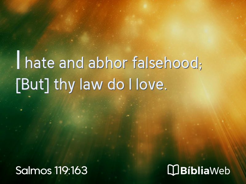Salmos 119:163 em imagem para compartilhar