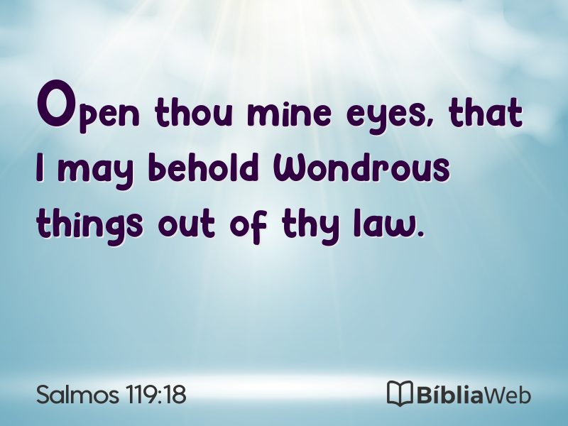 Salmos 119:18 em imagem para compartilhar
