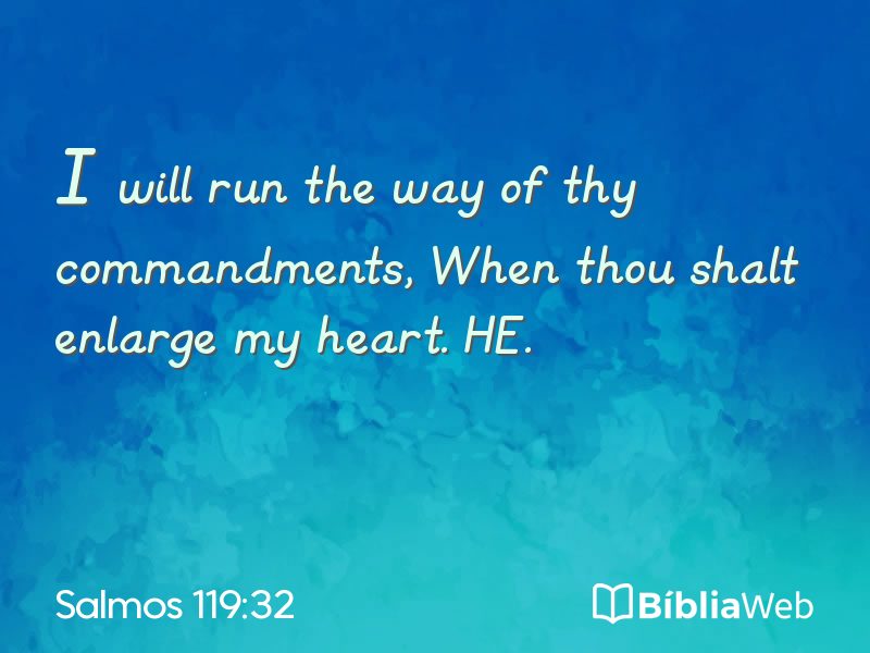 Salmos 119:32 em imagem para compartilhar