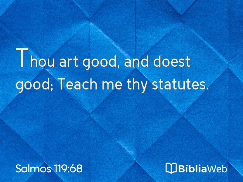 Salmos 119:68 em imagem para compartilhar
