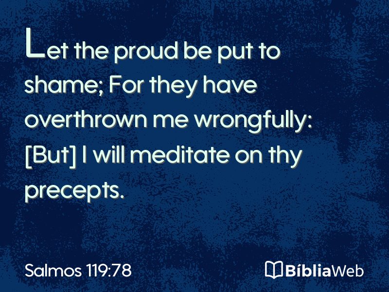 Salmos 119:78 em imagem para compartilhar