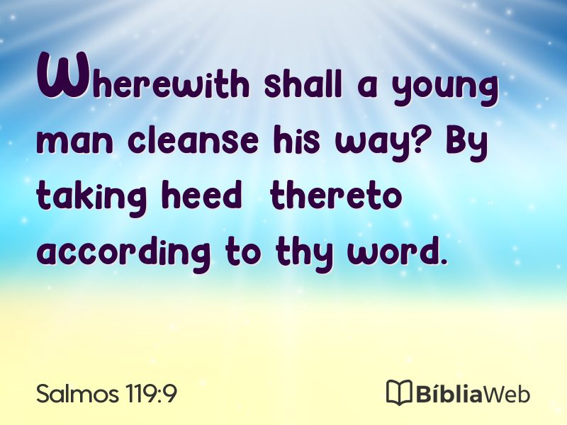 Salmos 119:9 em imagem para compartilhar