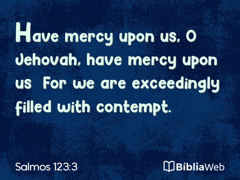 Salmos 123:3 em imagem para compartilhar