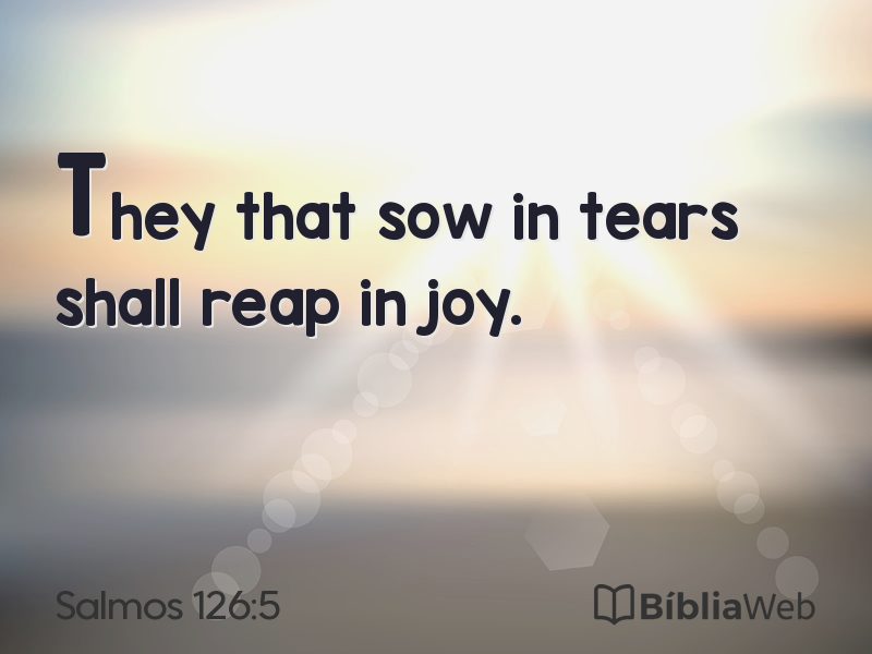 Salmos 126:5 em imagem para compartilhar