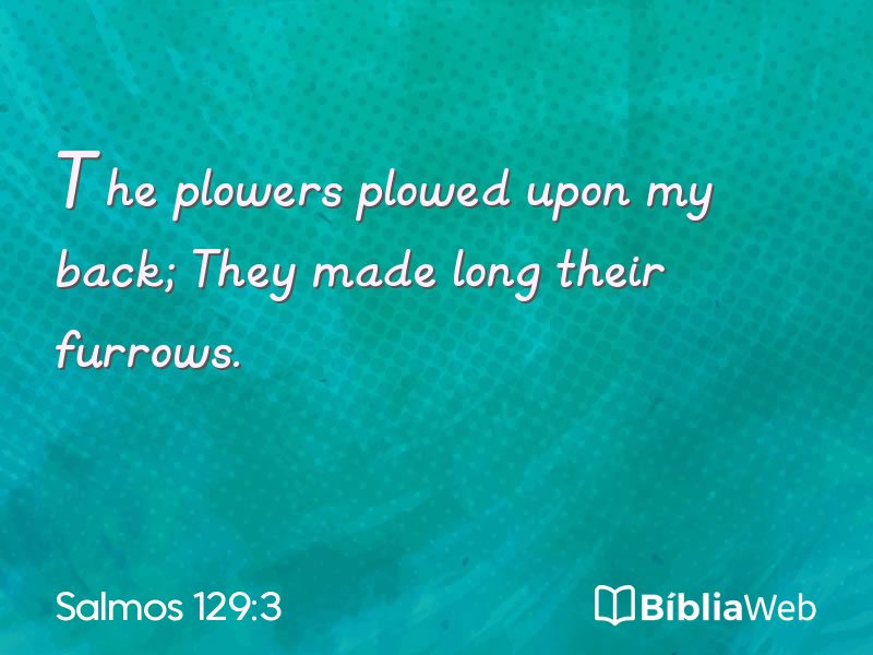 Salmos 129:3 em imagem para compartilhar