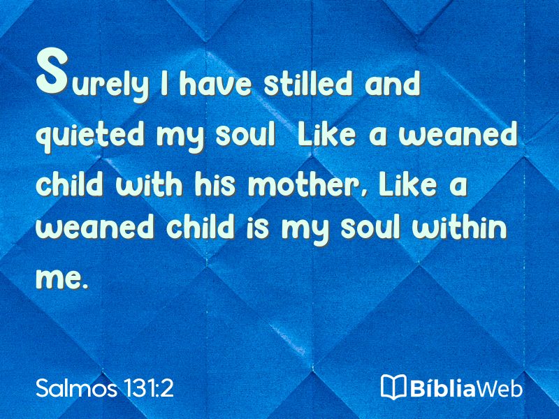 Salmos 131:2 em imagem para compartilhar