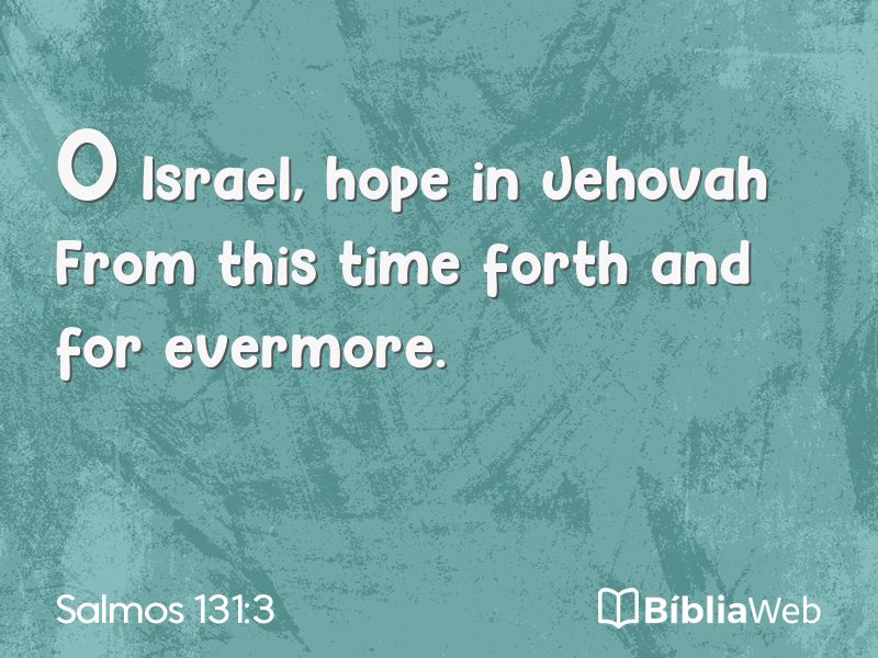 Salmos 131:3 em imagem para compartilhar