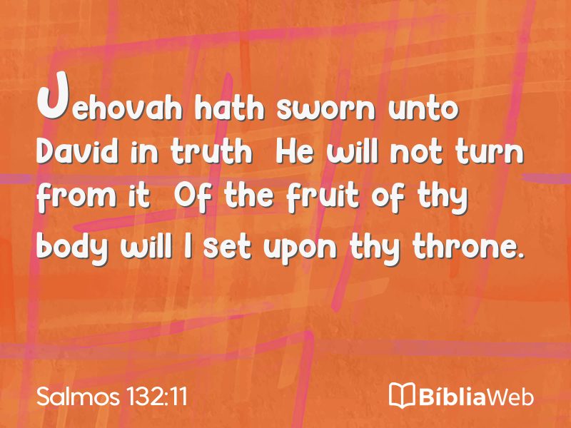 Salmos 132:11 em imagem para compartilhar