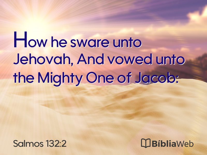 Salmos 132:2 em imagem para compartilhar