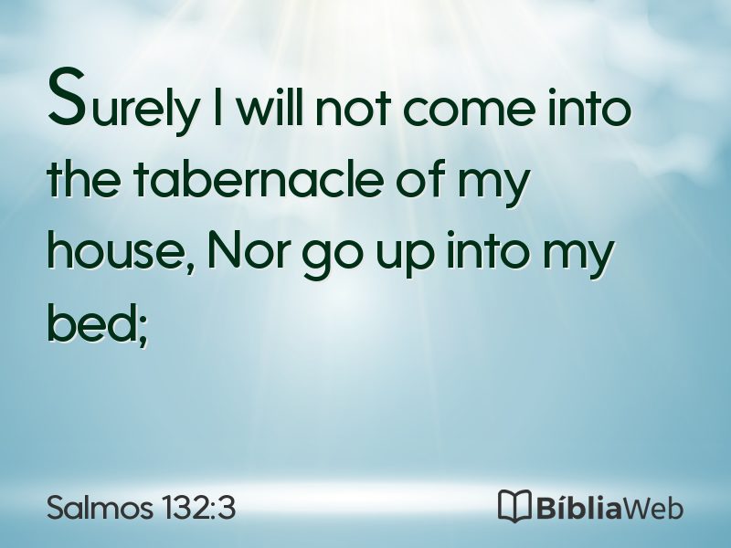 Salmos 132:3 em imagem para compartilhar