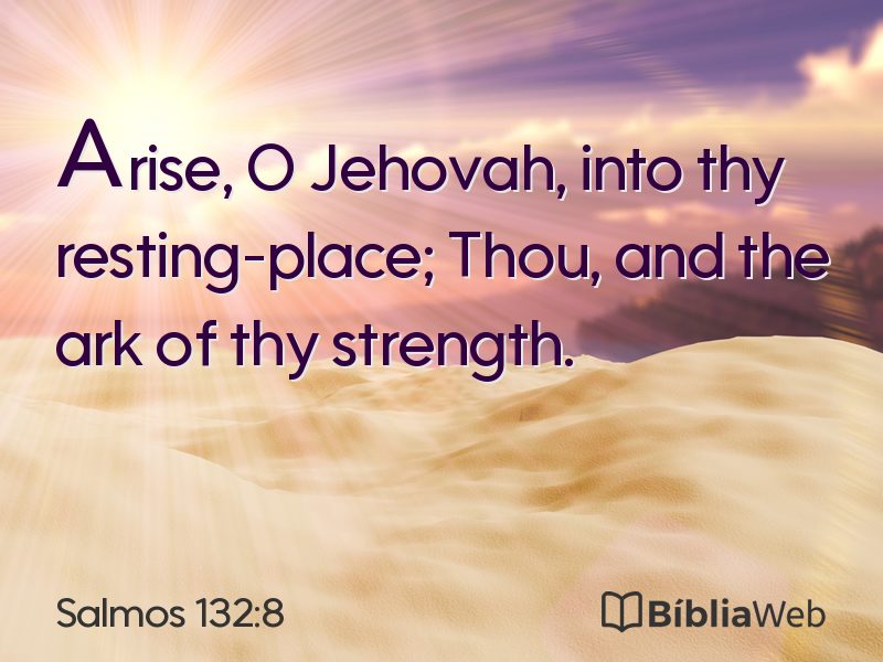 Salmos 132:8 em imagem para compartilhar