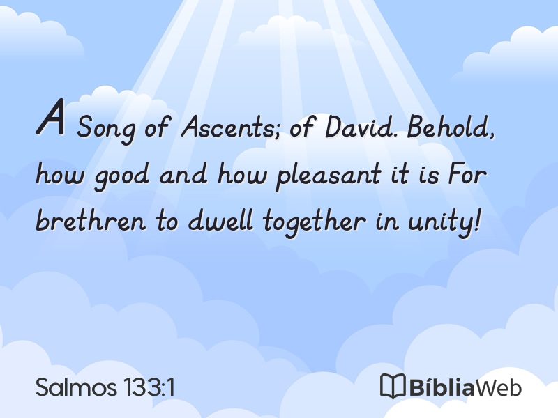 Salmos 133:1 em imagem para compartilhar