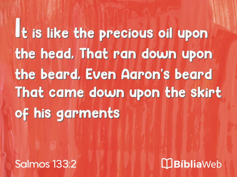 Salmos 133:2 em imagem para compartilhar