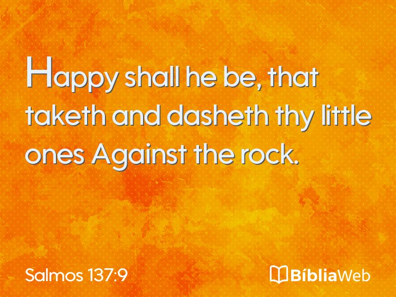 Salmos 137:9 em imagem para compartilhar