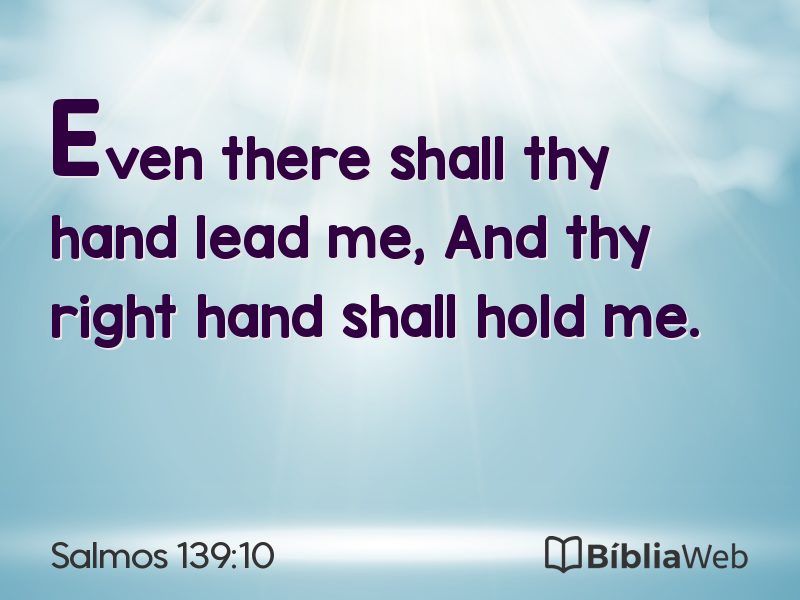 Salmos 139:10 em imagem para compartilhar