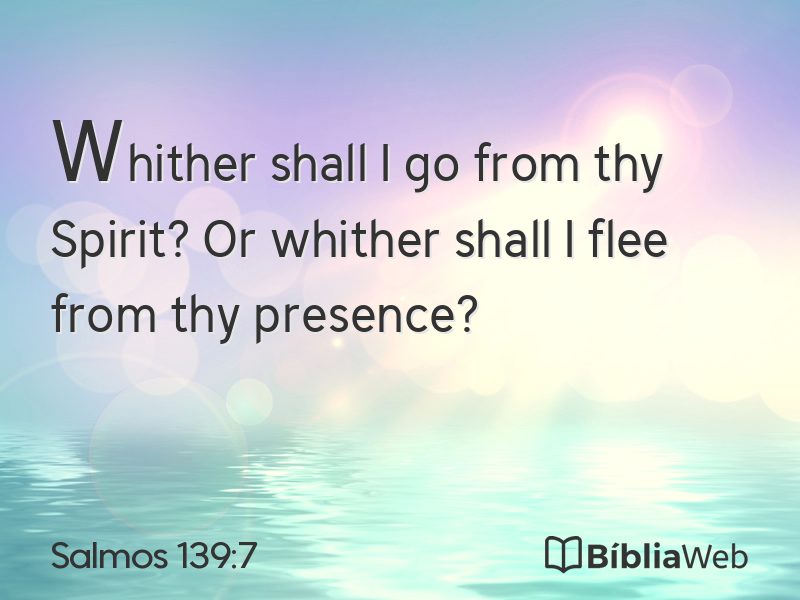 Salmos 139:7 em imagem para compartilhar