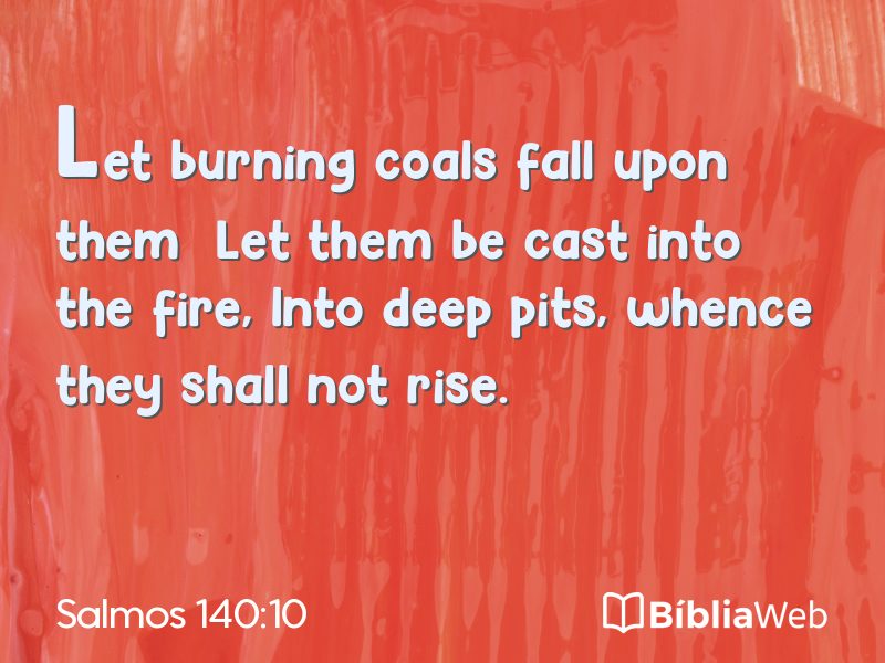 Salmos 140:10 em imagem para compartilhar
