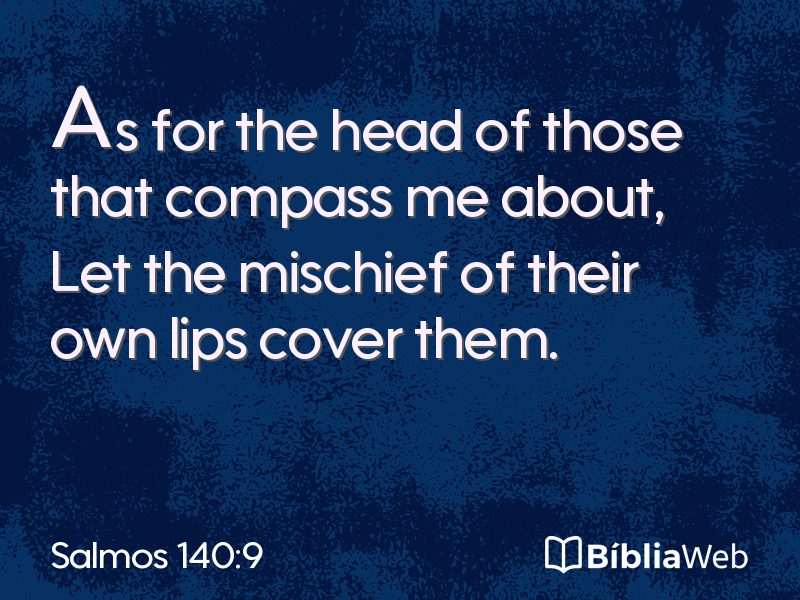 Salmos 140:9 em imagem para compartilhar