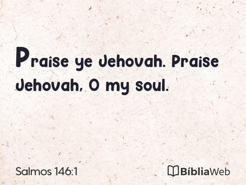 Salmos 146:1 em imagem para compartilhar