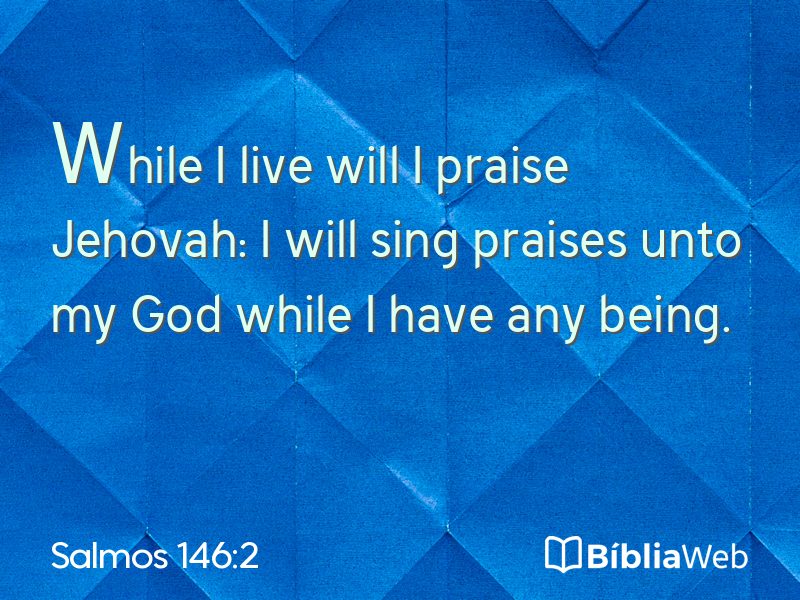 Salmos 146:2 em imagem para compartilhar