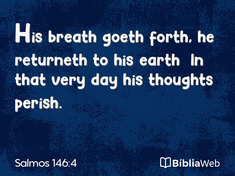 Salmos 146:4 em imagem para compartilhar