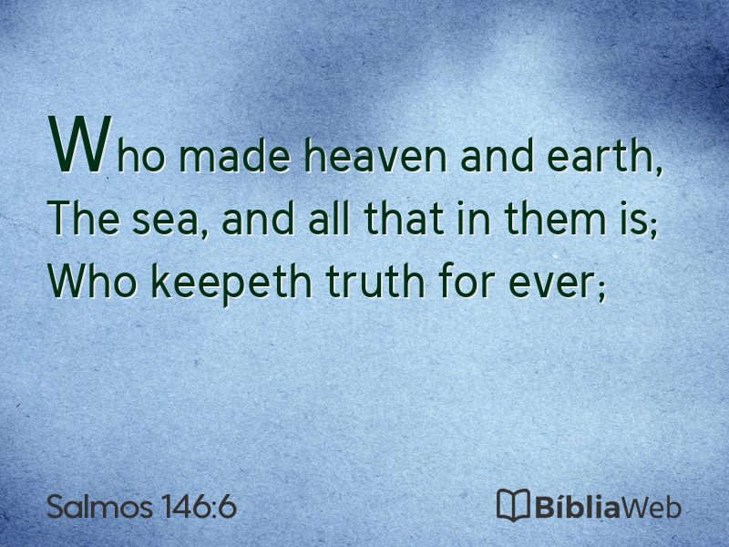Salmos 146:6 em imagem para compartilhar