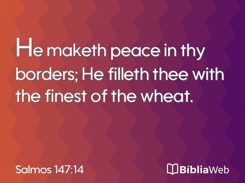 Salmos 147:14 em imagem para compartilhar