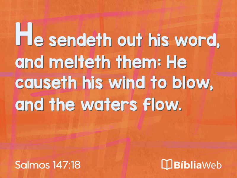 Salmos 147:18 em imagem para compartilhar