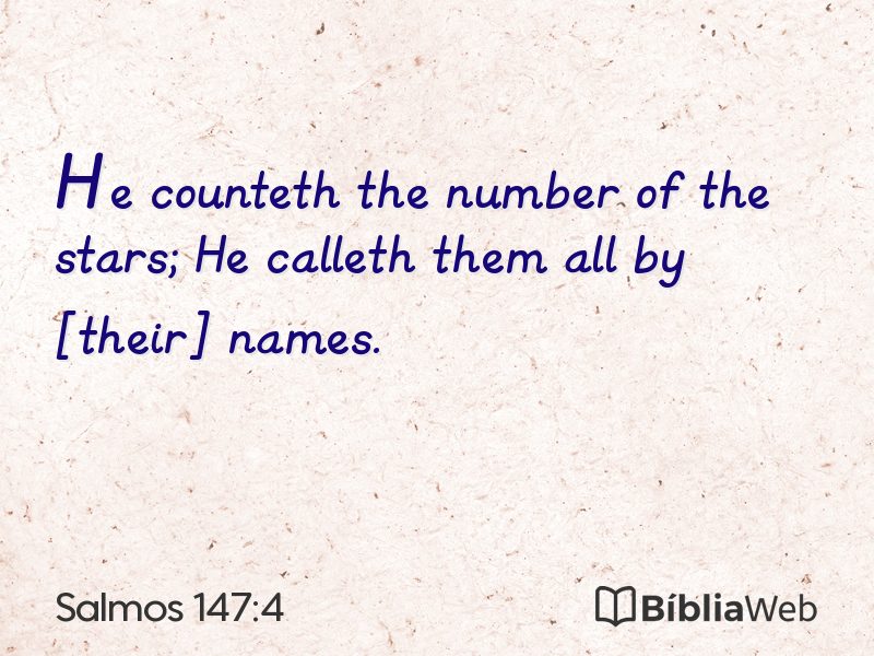 Salmos 147:4 em imagem para compartilhar