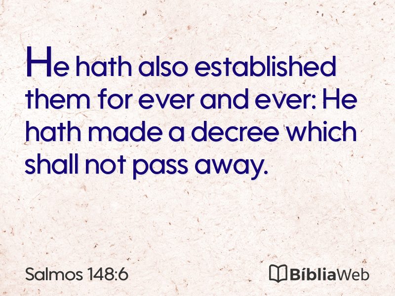 Salmos 148:6 em imagem para compartilhar