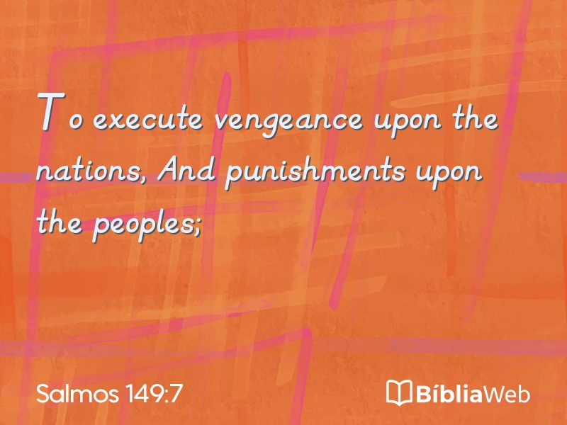 Salmos 149:7 em imagem para compartilhar