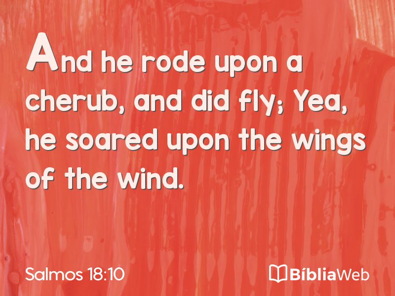 Salmos 18:10 em imagem para compartilhar
