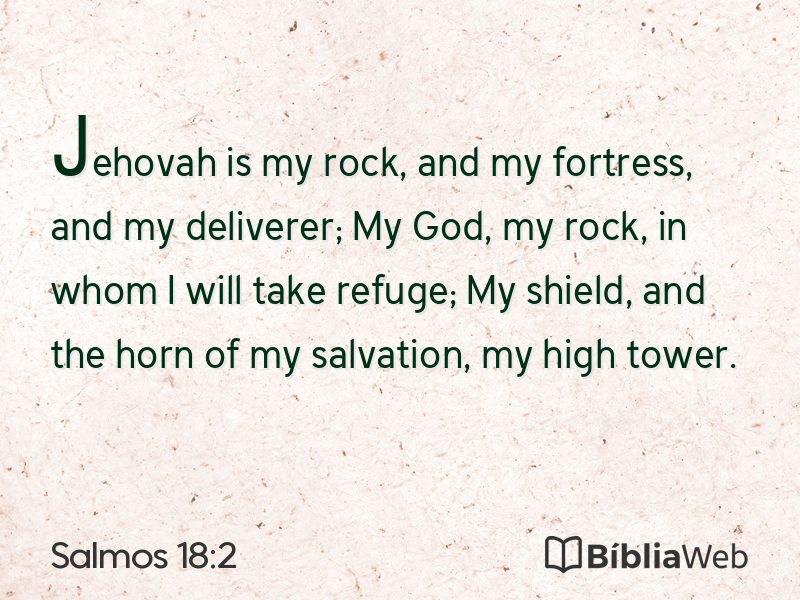 Salmos 18:2 em imagem para compartilhar