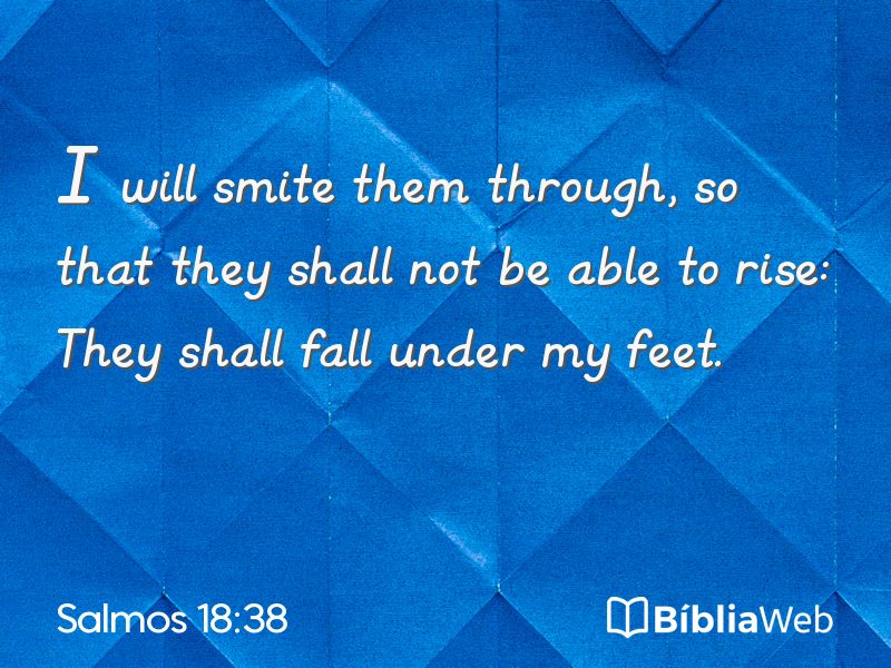 Salmos 18:38 em imagem para compartilhar