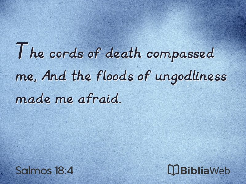 Salmos 18:4 em imagem para compartilhar