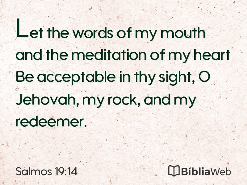 Salmos 19:14 em imagem para compartilhar